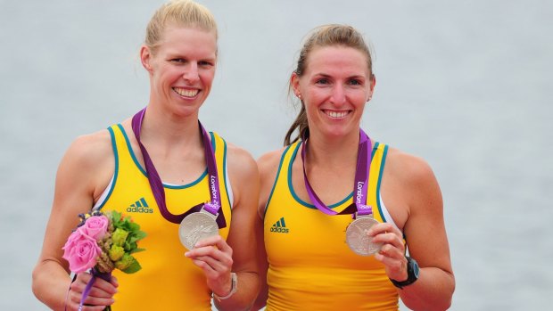 Past success: the late Sarah Tait and Kate Hornsey claimed silver medals for Australia at the London Olympics.