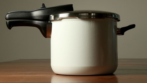 The teenager told store staff he was buying the pressure cooker as a present for his mother. 