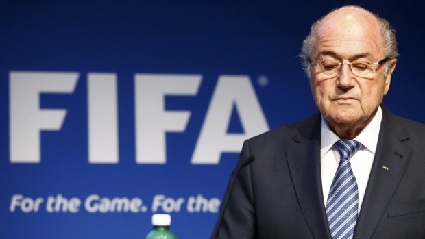 Surprise announcement: Sepp Blatter fell on his sword hours after the emergence of a letter that suggested FIFA had lied.