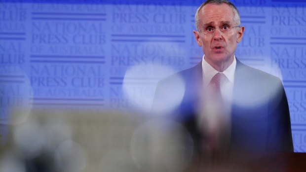 Rod Sims, chairman of the Australian Competition and Consumer Commission, outlined the problems in the energy market at the National Press Club.