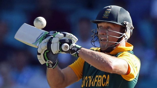 As easy as AB de Villiers: The South African captain scored a superb century at the SCG on Friday.