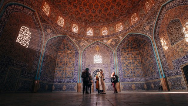 Sheikh Lotfollah Mosque in Naghshe Jahan Square, Esfahan.