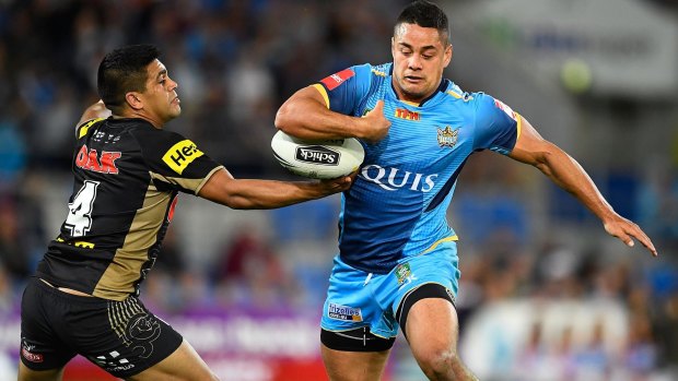 Time to shine: Gold Coast Titans star Jarryd Hayne could hold the key to his team's chances against the Brisbane Broncos.