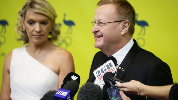 Concerns: Australia's Chef de Mission Kitty Chiller and AOC President John Coates, pictured last month.