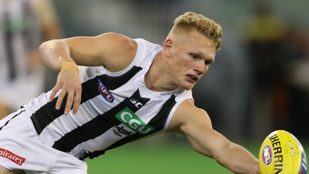 Adam Treloar is battling to be fit for the match against the Giants
