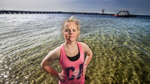 Phoebe Mitchell will run in The Sunday Age City2Sea to raise money for Down Syndrome Victoria. 