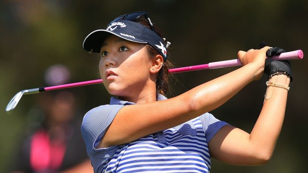 Overlooked: Lydia Ko - one of many female golfers passed over for Sports Illustrated cover in favour of male golfer's glamourous wife.
