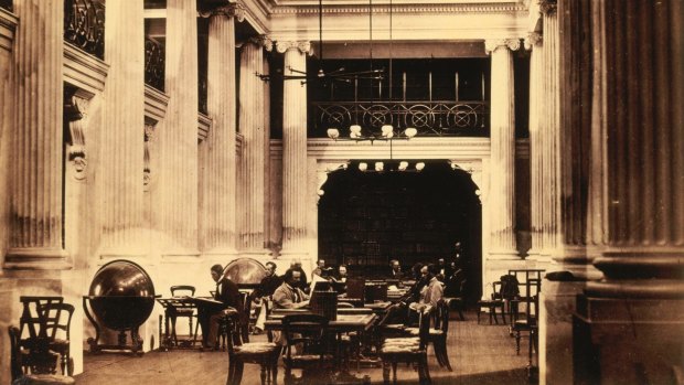 The Queen's Hall Reading Room, in 1859.