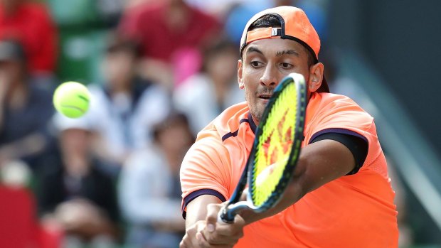 12th seed Nick Kyrgios plays this week at the Shanghai Masters, the $10 million event. 