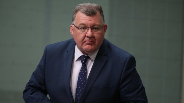 Craig Kelly at Parliament House in Canberra on Monday 16 October 2017. Fedpol. Photo: Andrew Meares