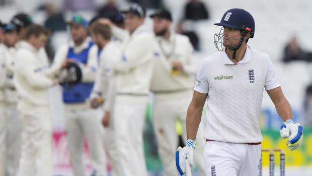 England captain Alastair Cook was left to rue another missed chance.