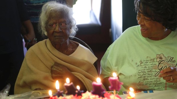 Jeralean Talley (pictured left), the world's oldest-known person, celebrates her 116th birthday.