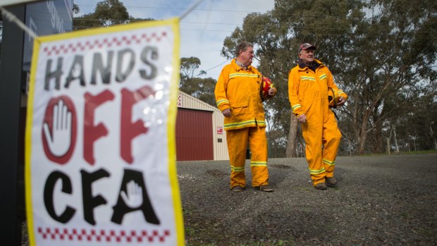 Volunteer firefighters feel they have been sidelined by the pay deal.