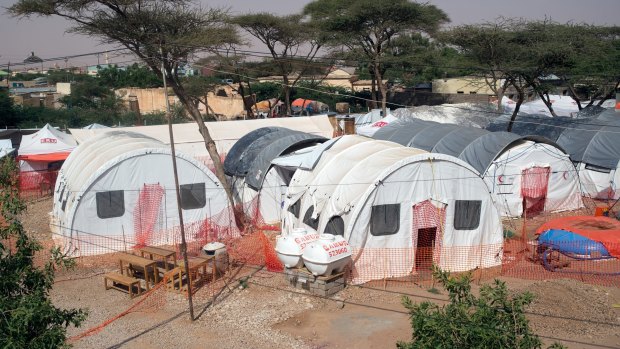 The Red Cross Red Crescent cholera treatment centre in Somaliland. 