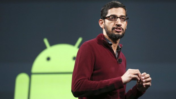 Promotion: Google's Sundar Pichai.