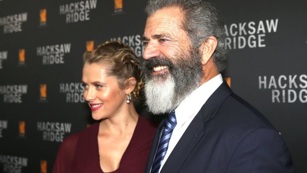 Teresa Palmer and Mel Gibson at the Australian Premiere of <i>Hacksaw Ridge</i>