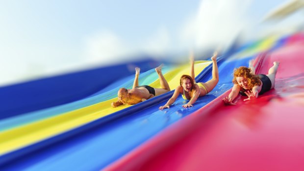 Energy to burn: Teens and tweens rate resorts on the number and gradient of waterslides.