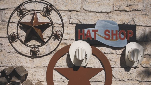 Hat shop in the Hill Country town of Fredericksburg.
