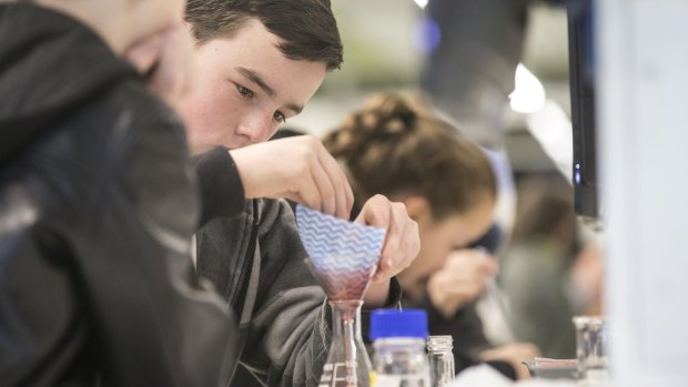 Students at Bulli High School attend the University of Wollongong Science Experience, however not all students are so enamoured of the subject.