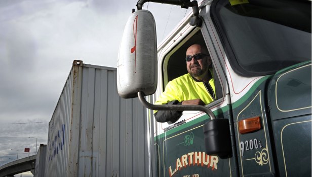 The Port of Melbourne relies on trucks to transport goods.