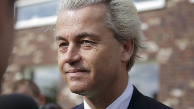 Anti-immigration politician Geert Wilders, leader of the Dutch Party for Freedom.