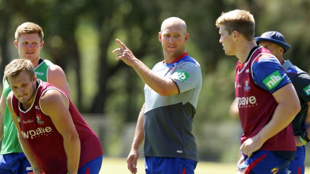Clear direction: New coach Nathan Brown is determined to build a Knights team for the future.