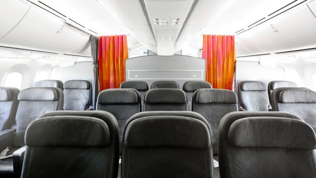 Jetstar's 787 Dreamliner business class seats.