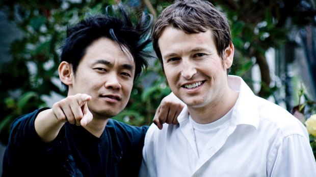 <i>Saw</i> creators James Wan, left, and Leigh Whannell in 2014.