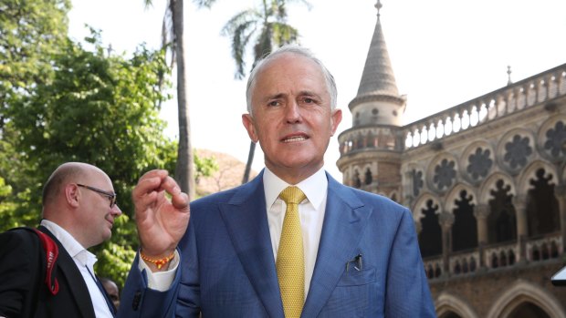 Prime Minister Malcolm Turnbull in Mumbai on Wednesday.