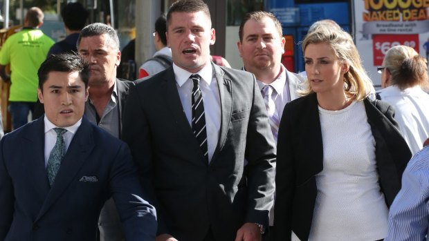 Shaun Kenny-Dowall is accused of assaulting his former girlfriend Jessica Peris.