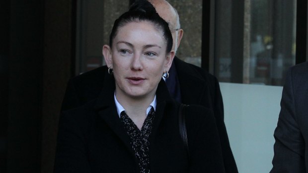 Jayne Gersbach outside the NSW Supreme Court.
