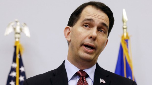 Wisconsin governor Scott Walker announces the suspension of his presidential campaign.