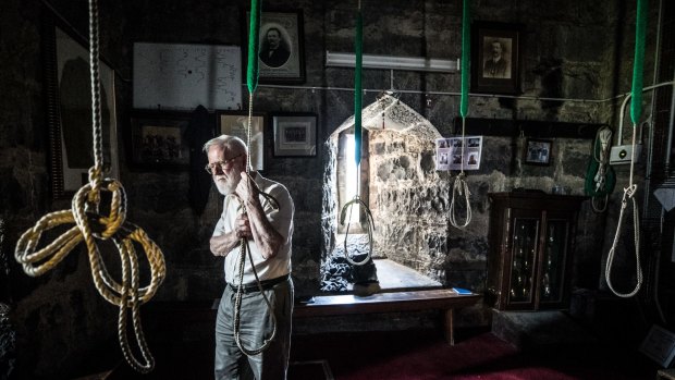 Still ringing them bells: Graeme Heyes, 83, who started in 1949, is among only a dwindling few dozen people who share volunteer bellringing duties at Melbourne's three cathedrals. 