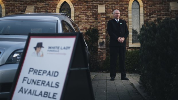 Funeral director Craig Morrison said pre-planned funerals were a relief for families at a difficult time. 
