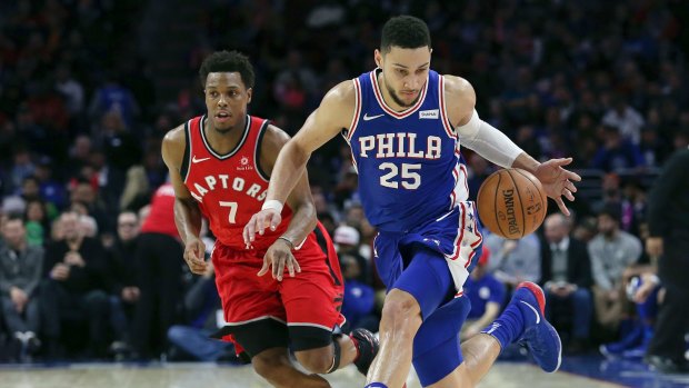 Snubbed: Ben Simmons was bypassed for the All-Star Game with Kyle Lowry, left, being picked ahead of him.