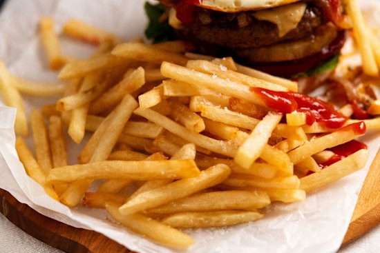 'Better than Maccas': Crispy triple-cooked fries.