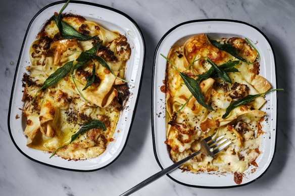 Cauliflower cheese meets lasagne.