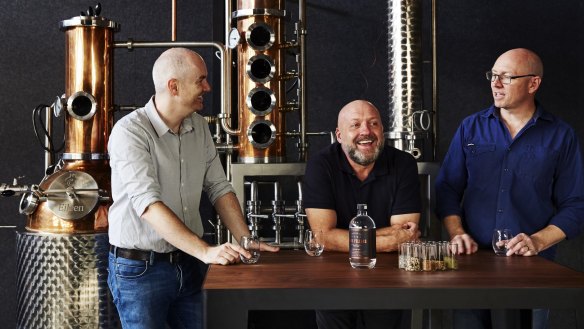 From left: Four Pillars founders Matt Jones, Stuart Gregor and Cameron Mackenzie.