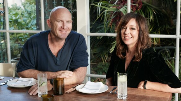 Chef Matt Moran and Splendour in the Grass co-founder Jess Ducrou at Chiswick.