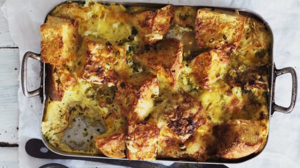 Bread and butter pudding can be savoury, too. 