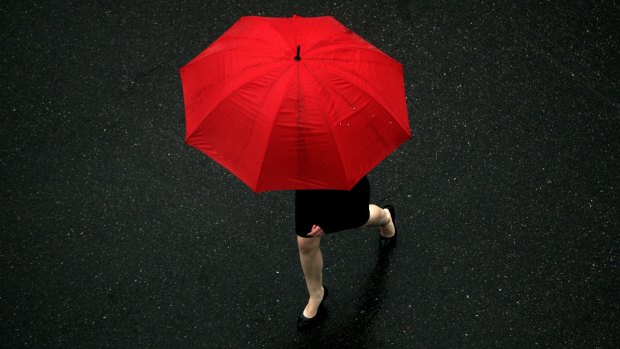 The Bureau of Meteorology says there's an 80 per cent chance of rain this afternoon.