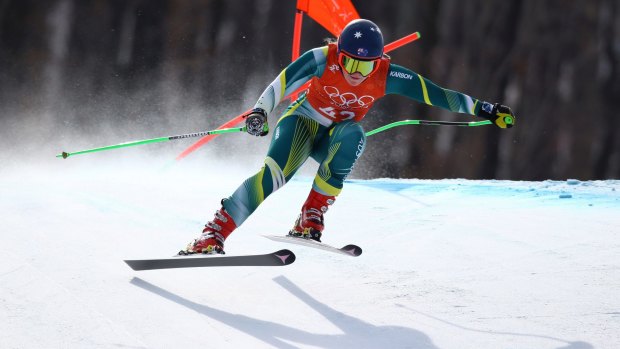'Four years ago where I thought I'd be coming into these Games I'm nowhere near that. Two injuries definitely set me back': Small ahead of Wednesday's downhill event.