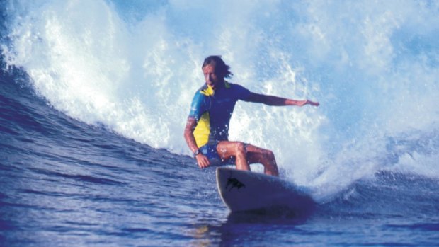 Phil Abraham surfing. Abraham's relationship with the surf truly was a lifetime love affair.