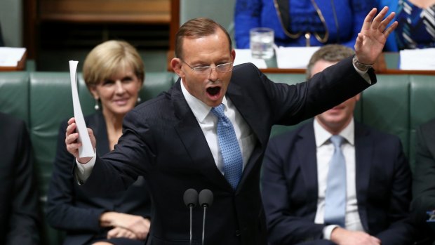 Familiar passion from Tony Abbott in Parliament, but it's his focus that is the worry.
