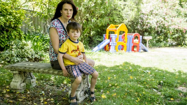 Weston Creek mother Jennifer Merriman fears her son Rhye, 3, will be left in the lurch when the ACT government ceases its early intervention programs.