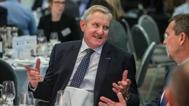 QRC chief Ian Macfarlane took aim at 'activists' and the media at a corporate lunch in Brisbane.
