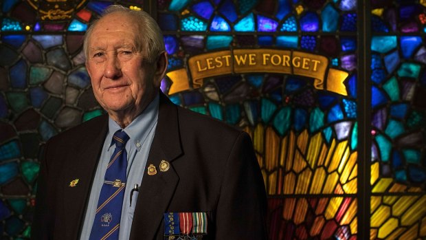 "You can hear a pin drop": Ron Brown is president of the Anzac Day Dawn Service Trust, a group of 11 different service associations that brings together the dawn service every year.