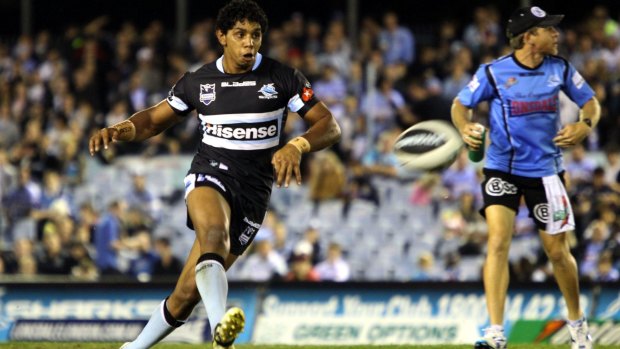 Into the courts: Ex-Sharks player Albert Kelly is taking action against Cronulla. 
