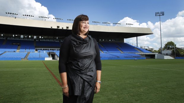 In the race for the top job: Bulldogs boss Raelene Castle is on the shortlist to become the new CEO of the NRL.