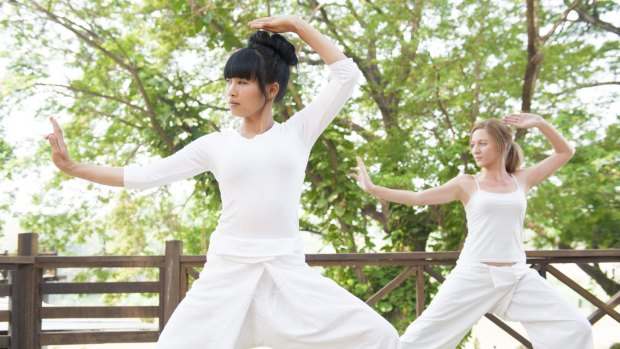 Tai Chi at The Cabin.